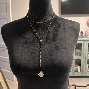 Women’s layered necklace.